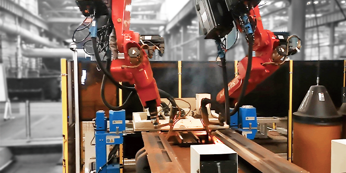 刮板输送机结构件自动化焊接生产线